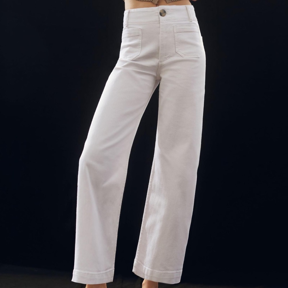 Pilcro The Skipper Cropped Wide-leg Jean